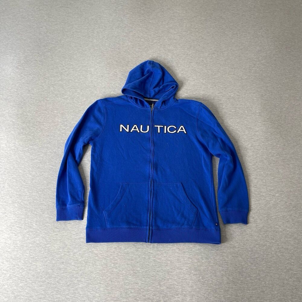Nautica Men's Fleece Lined Zip-Up Hoodie Jacket